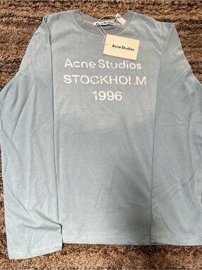 Acne Studios Light Blue 'Stockholm 1996' Long-Sleeve Tee